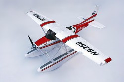 Радиоуправляемый самолет 400 Class Cessna SkylaneWaterplane с лыжами полный комплект (2101T)